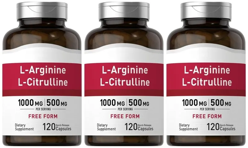 1500 Mg L‑Arginine & L‑Citrulline Per Serving Free Form Amino Acid Complex for Men & Women Non‑GMO Gluten Free 120 Capsules — image 9