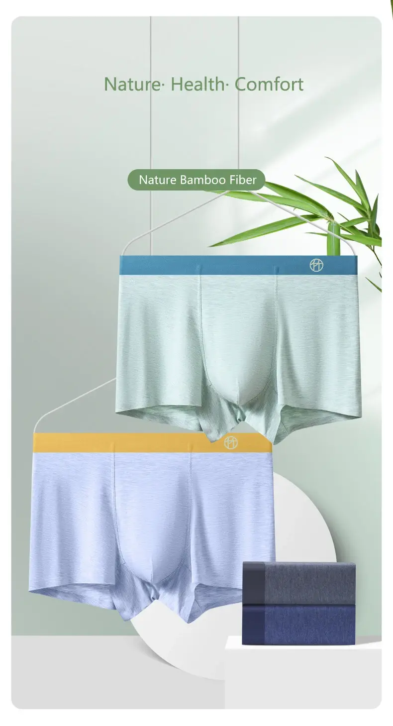3pcs Bamboo Fiber Man Underwear Comfortable Breathable Men Boxers Regenerated Fibers Underpants L XL XXL 3XL 4XL Man Panties — image 7