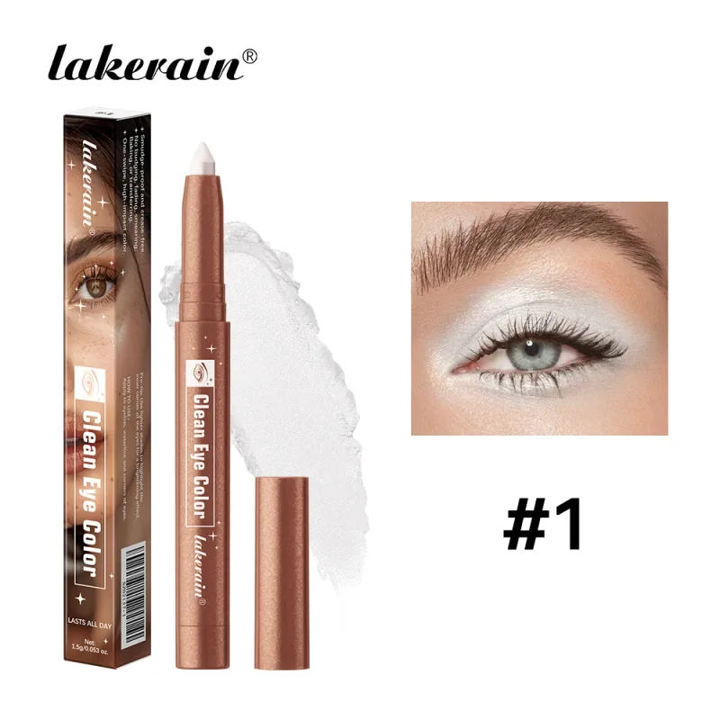 12Colors Metallic Eyeshadow Pencil Glitter Silkworm Liner Pen Highlighter μακράς διάρκειας Χρυσό Μπλε Κρέμα Μακιγιάζ για σκιές ματιών Stick
