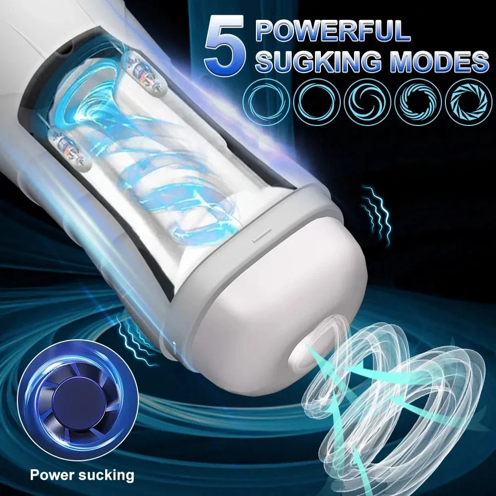 Automatic Male Sucking Mastubator Vibration Blowjob Machine Masturbation Cup Sex Toys Adult Goods for Men Masturbate Supplies