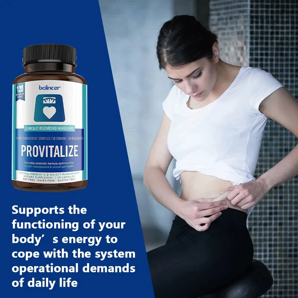Provitalize Capsules - Γυναικεία προβιοτικά + Moringa Weight Management Immune Health & Gut Health Support 30/60/120 Caps — image 4