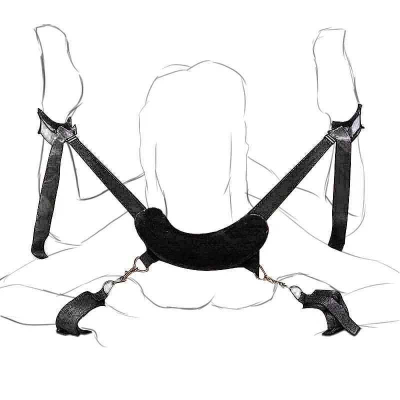 Bondage Gear Adjustable Handcuffs Ankle Cuffs Open Leg Restraint Fetish Sex Toys For Woman Couples Adult Games No Vibator — image 5