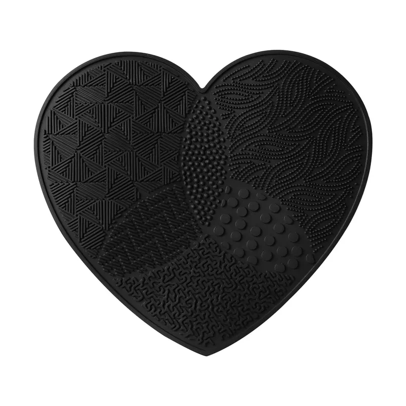 Scrubbing Pad Μακιγιάζ Βούρτσες Καθαρισμού Σιλικόνης με Βεντούζα Love Cleaner Washing Cosmetic Brush Beauty Supplies Tool — image 9