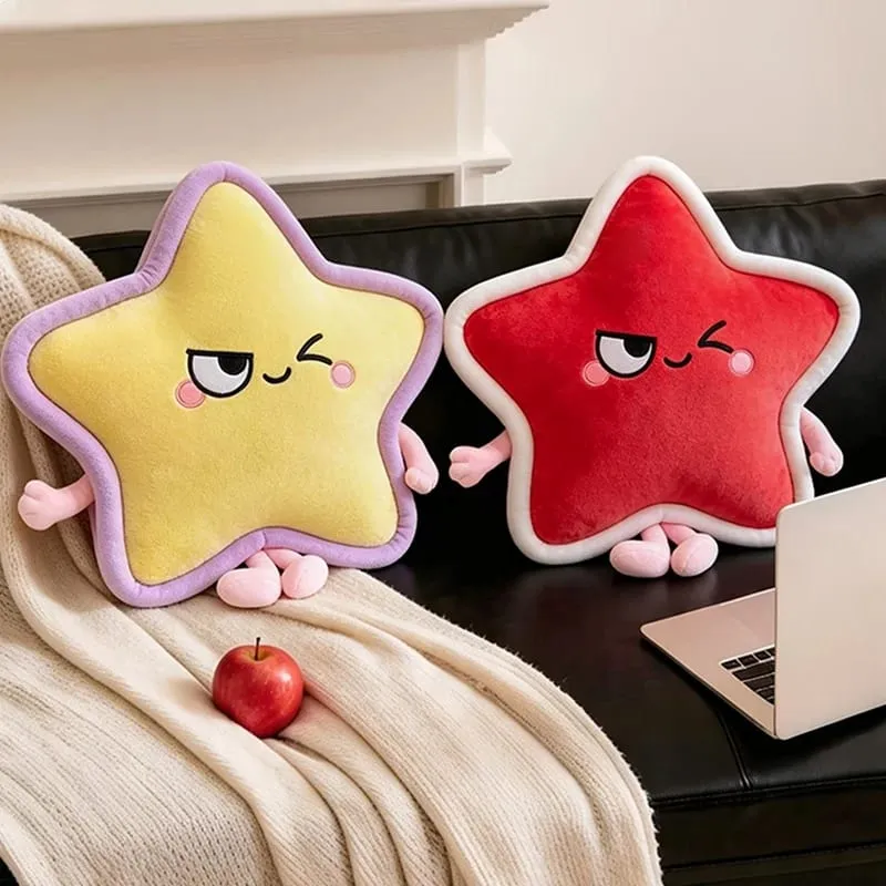 Five Pointed Star Plush Pillow 40/60cm Stuffed Cushion Squishy Sofa Cushion Adorably Home Decor Toys Creative Birthday Gifts — image 3