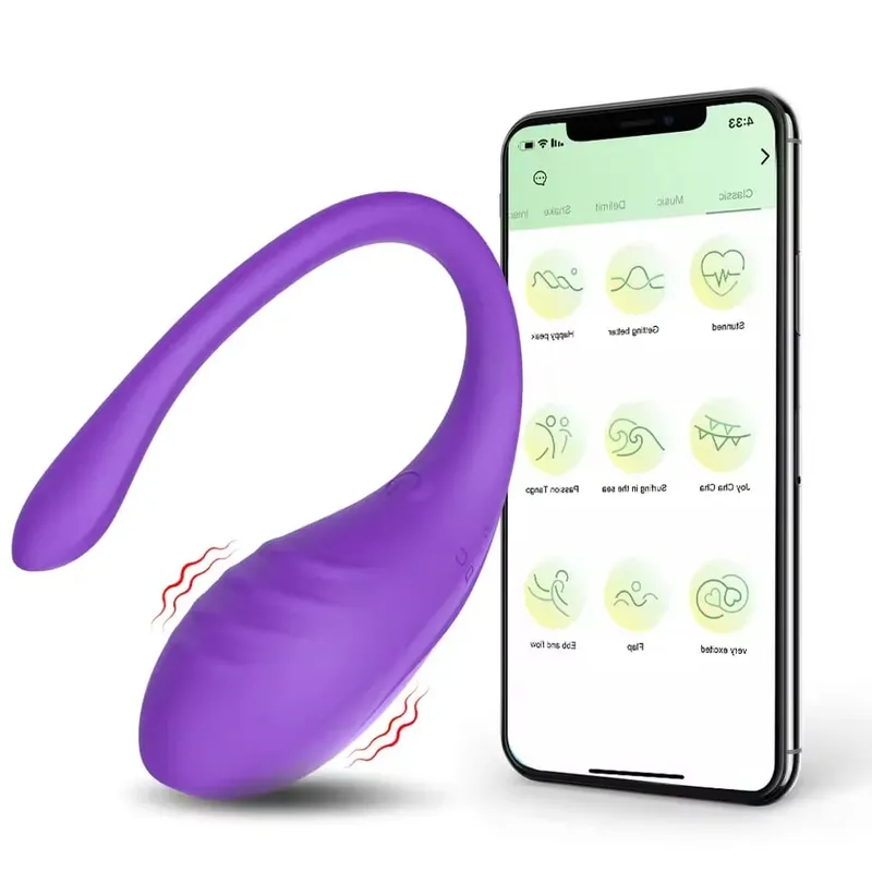 Wearable Women Egg Vibrator Wireless App Control G Spot Vaginal Stimulator Πρωκτικό δονούμενο μασάζ Παιχνίδι σεξ για ζευγάρια
