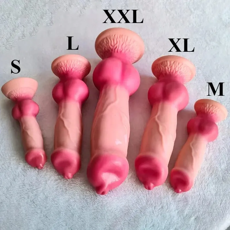 Realistic Huge Dog Dildo Anal Plug With Suction Cup Silicone Big Butt Plug Prostate Massager Adult Sex Toys for Men Women — image 5