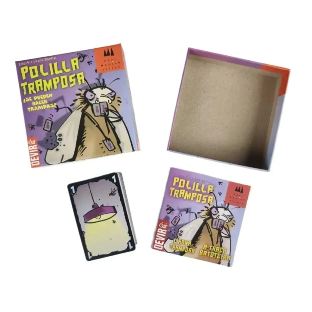 2026 ספרדית Mogel Motte Polilla Tramposa משחק קלפים Devir-game Moth Cheate למסיבה משפחתית צעצועים אינטראקטיביים