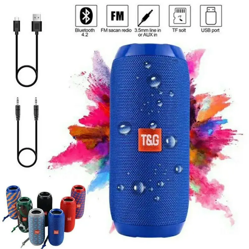 TG117 kültéri Bluetooth hangszóró Hordozható vezeték nélküli hangszóró oszlop Dual Bass Sound Bar Mélynyomó Zenelejátszó Hangszóró FM rádió — image 5