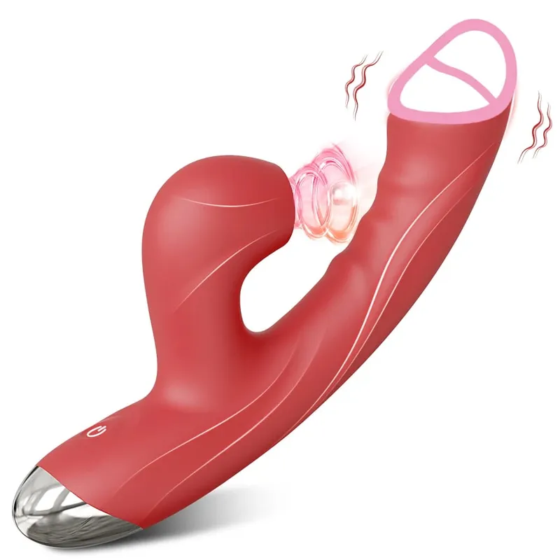 מוצץ רטט מנפנף לנשים דגדגן G Spot Stimulator דילדו הקשה נרתיק לעיסוי רוטט למבוגרים צעצועי מין נקבה 18+ — image 11
