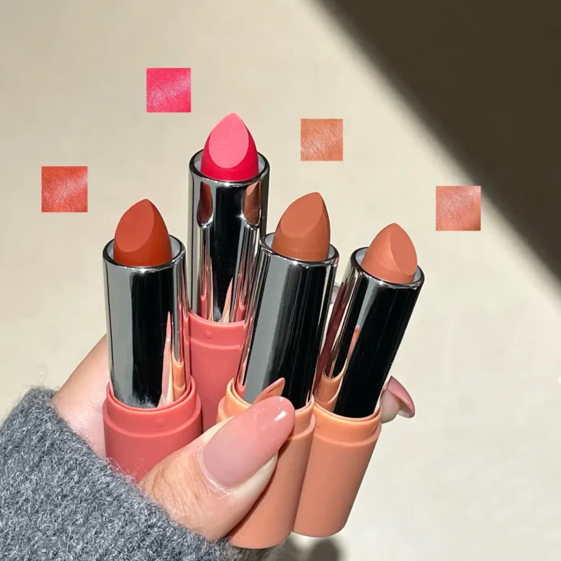 Herorange Sheer Matte Lipstick Soft Texture Non Drying Long Lasting Transfer Proof Natural Tones for All Skin Tones