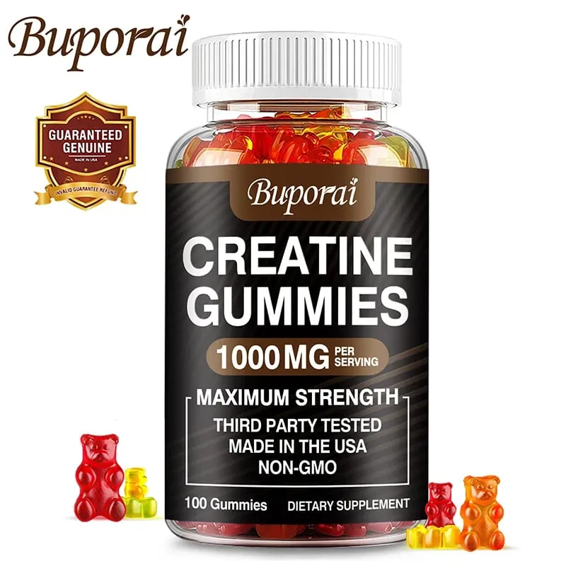 Creatine Monohydrate Gummies - Build Strength Promote Muscle Growth Improve Endurance and Energy