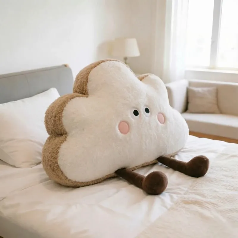 35~65 εκ. Toast Cloud Λούτρινο Μαξιλάρι Kawaii Humanoid Decor Στήριγμα μαξιλαριού πλάτης καρέκλας καναπέ από βελούδινο δώρο — image 4