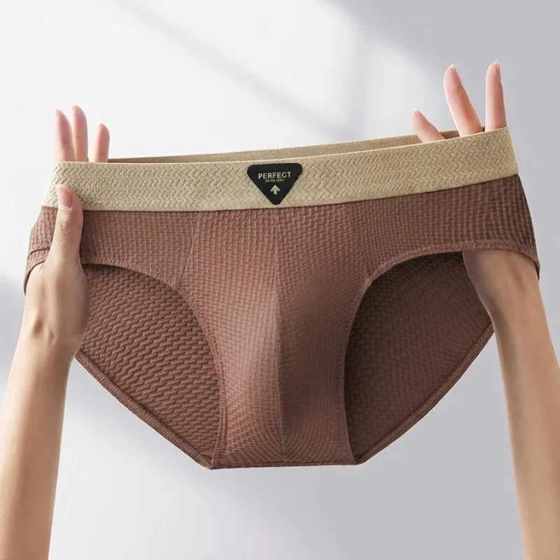 1Pcs Briefs Men Underwear Sexy Lingerie Male Panties Nylon Solid Underpants Breathable Cueca Causal Calcinha Wholesale Lots — image 20