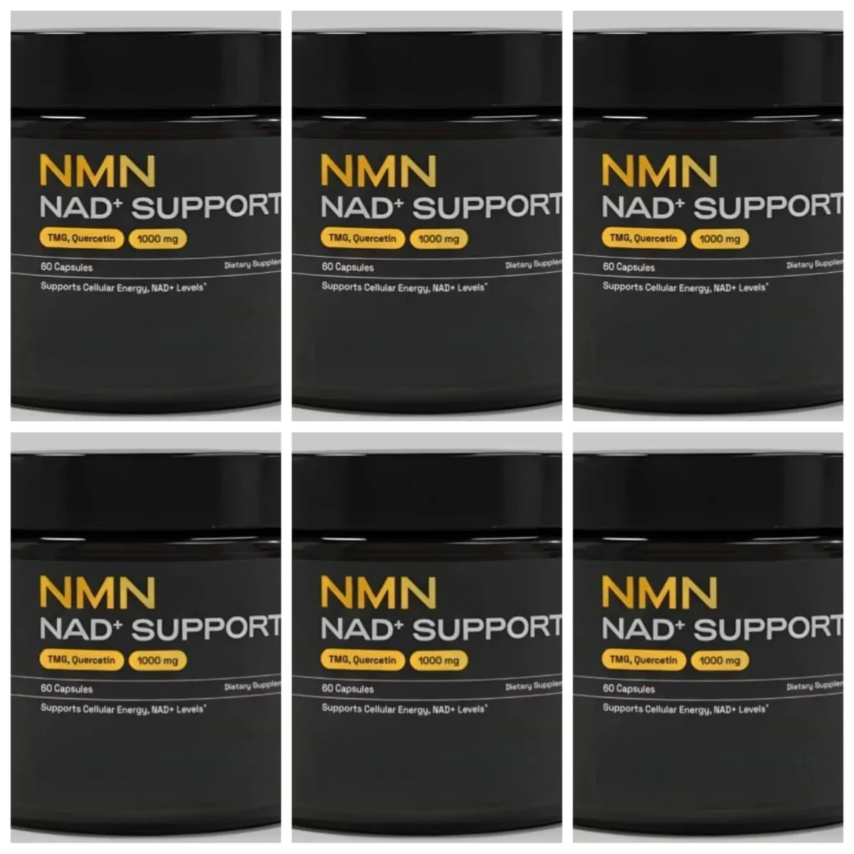 NMN NAD+ Κάψουλες Υποστήριξης 1000mg Υποστηρίζει Επίπεδα Κυτταρικής Ενέργειας Γνωσιακής Υγείας NAD+ με TMG Quercetin 60 Κάψουλες Ενήλικες