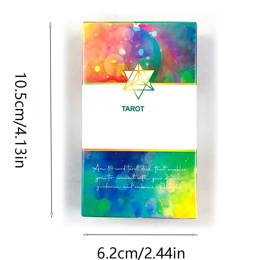 Tarot of Oneness Tarot Cards 84 Cards Mystical Tarot Deck Spiritual Guidance Divination Cards Game for Tarot Practitioner