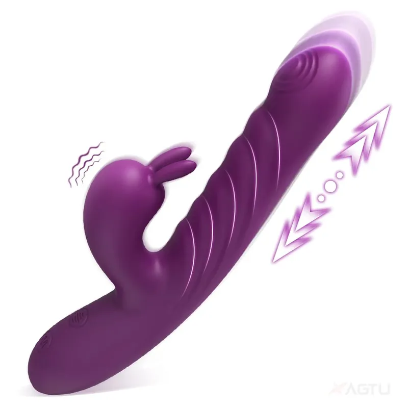 Δονητής κουνελιού ώθησης για γυναίκες Go and Come G-Spot Dildo Vibrator Clitoris Stimulator Γυναικείο σεξουαλικό παιχνίδι αυνανισμού για γυναίκες — image 10