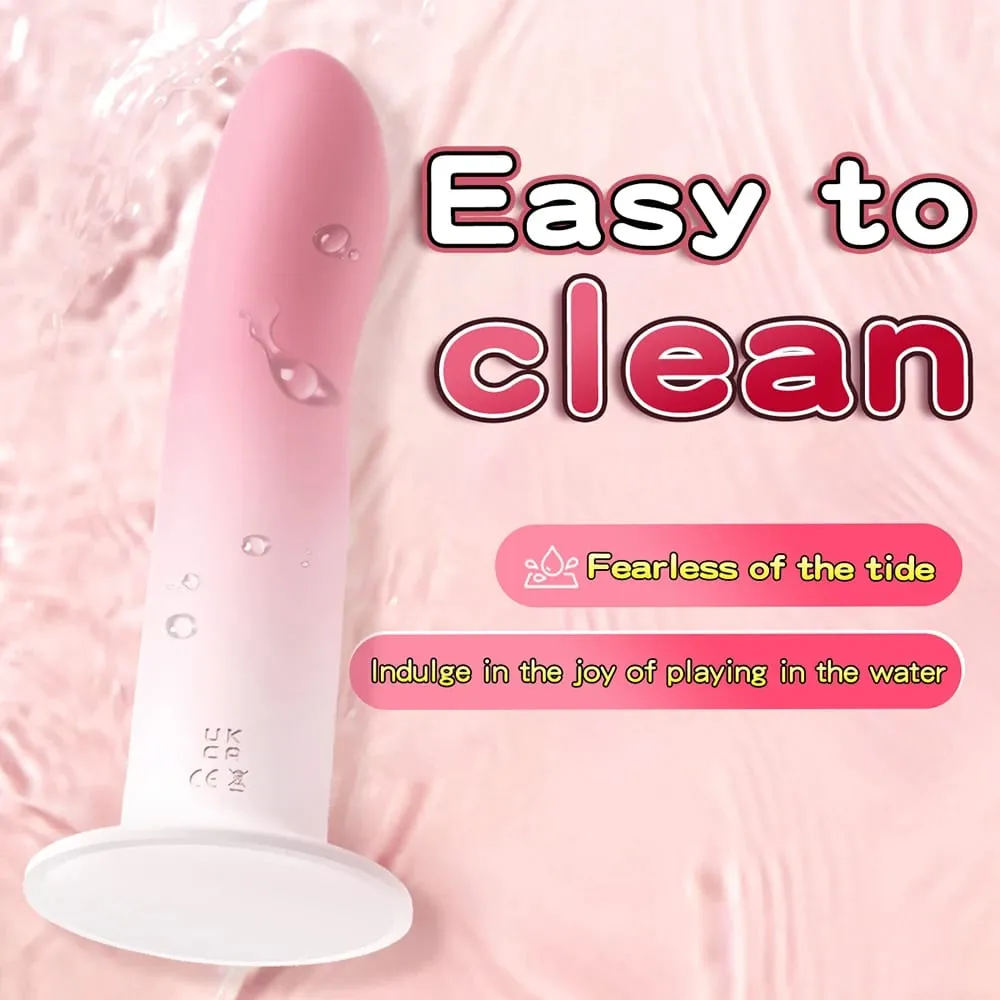 Ευέλικτη υγρή σιλικόνη Dildo για αρχάριους G Spot Προσωπικό Εργαλείο Μασάζ Βεντούζα Πρωκτικό βύσμα Prosate Massager Γυναικείο σεξουαλικό παιχνίδι — image 2