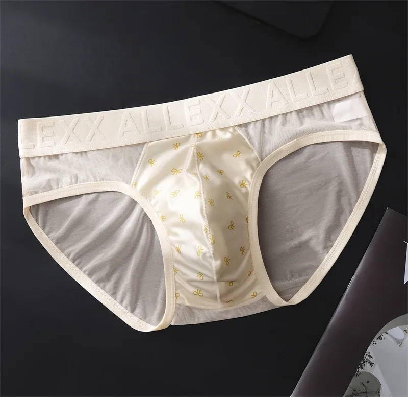 adults 18 plus cueca mesh men's underwear letter waist cuecas masculino print calzoncillos hombre 3D convex bag man lingеrie new — image 5