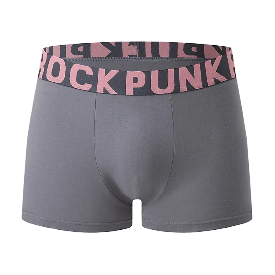 4/10 Piece Set Of Multi-color Men's Underwear Comfortable And Soft Cotton Flat Angle Pants Elastic Waist Sports Base Shorts — image 7