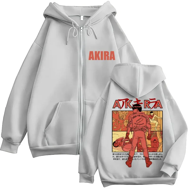 Japanische Anime Neo Tokyo Akira Zipper Hoodies Manga Film Science Fiction Shotaro Kaneda Cardigan Sweatshirt Lose Fleece Mäntel — image 9