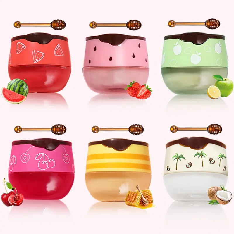 5,5 g Lip Sleep Mask Night Sleep Maintenance Ενυδατικό Lip Gloss Bleach Cream Θρεπτική Περιποίηση χειλιών Φράουλα Μέλι — image 2