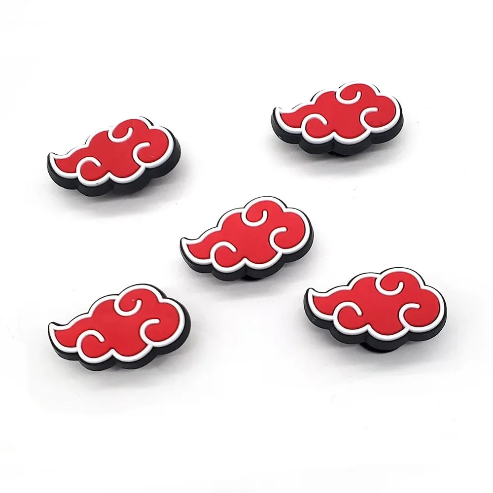 "Naruto merchandise Akatsuki organization logo shoe charms shoes with holes buckle DIY men's wholesale" — image 2