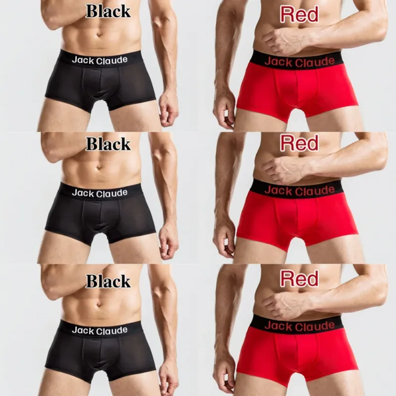 6 Pcs 망 속옷 복서 남자 소프트 속옷 복서 망 반바지 남성 팬티 팬티 남자 Boxershorts Hombres 게이 Cuecas
