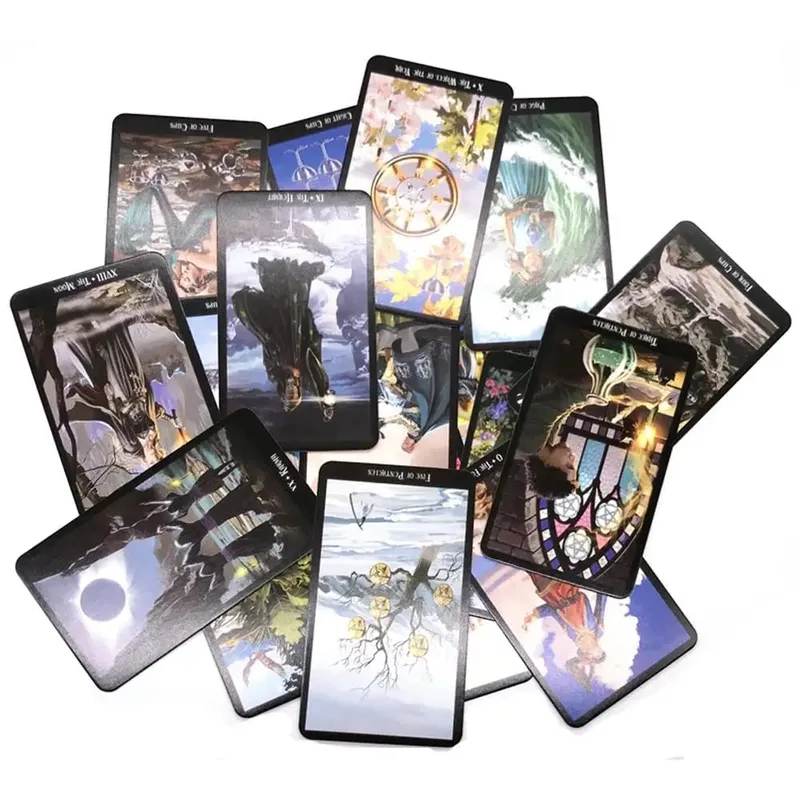 Witches Tarot Deck Oracles Cards Mysterious Divination Αγγλικά Κάρτες Ταρώ για γυναίκες Κορίτσια Κάρτες Παιχνίδι Επιτραπέζιο Παιχνίδι PDF Οδηγός