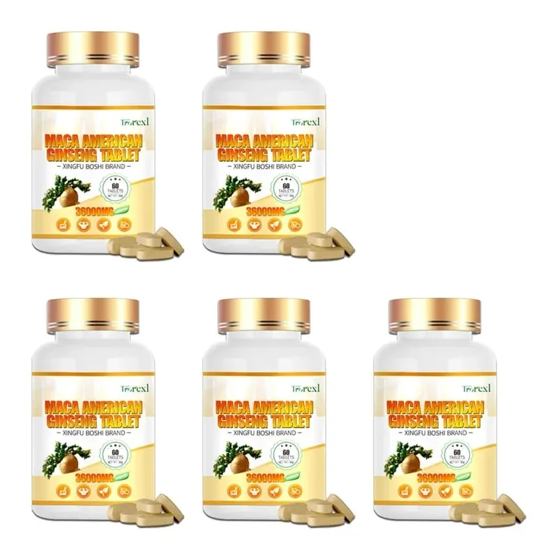Organic Maca Root Powder with Ginseng Extract Supplement for Men and Women Health- Vegan Potency enhancement Pills — image 10