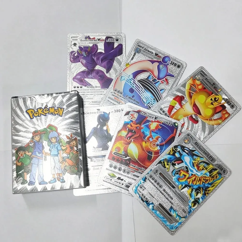 55 τεμάχια Pokemon Cards Vmax GX Gold Foil Flash Box Party Διαδραστικό παιχνίδι Αγγλικά Ισπανικά Πολύχρωμο Παιχνίδι Συλλογή Κάρτας Δώρο — image 2