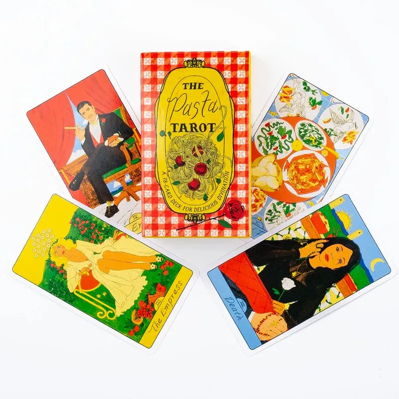 78Cards The Pasta Tarot Cards English Visions Divination Edition Deck Επιτραπέζια παιχνίδια