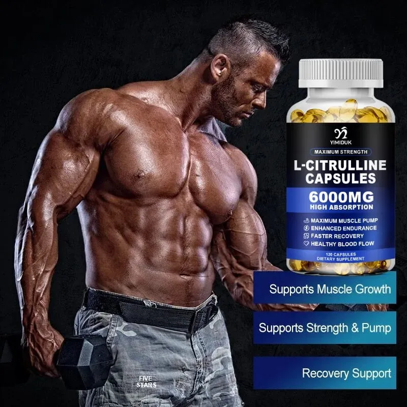 Κάψουλες L-Citrulline Μέγιστης Αντοχής Υποστηρίζουν τα Αιμοφόρα αγγεία Αντοχή Μυϊκό Πόνο για Bodybuilding & Προπόνηση Ενδυνάμωσης — image 5