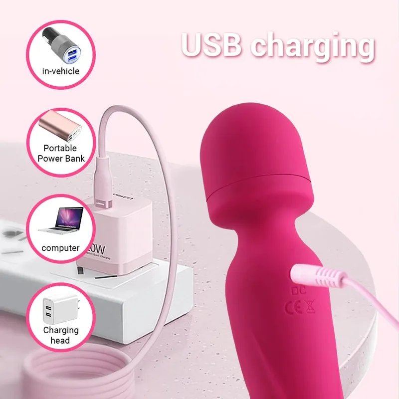 Ισχυρό AV Magic Wand Dildo Vibrator για γυναίκες Ερωτικά παιχνίδια διεγέρτης κλειτορίδας G Spot Κόλπος μασάζ Παιχνίδια σεξ για ενήλικες για γυναίκες