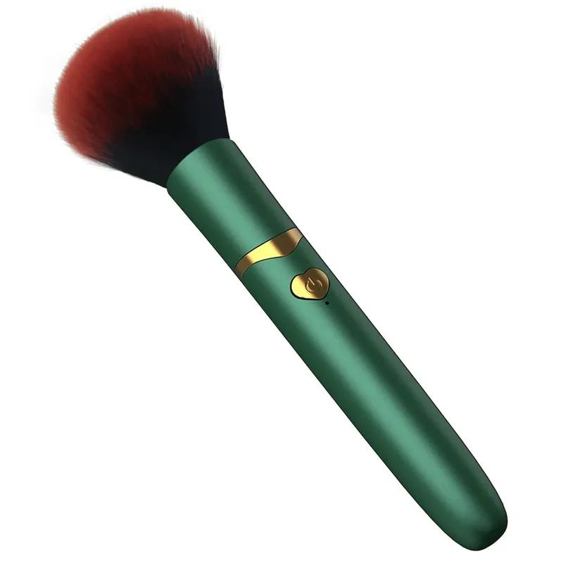 Electric Loose Powder Brush Multifunctional Quick Makeup Brush Blush 10 Gears Vibration Rechargeable Brush Tools — image 9