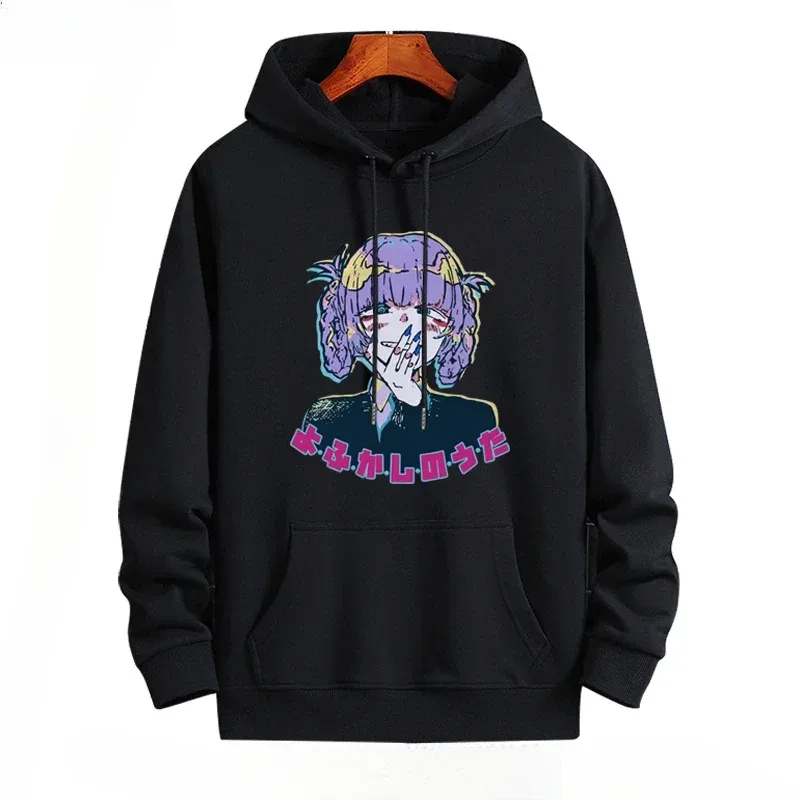 Y2K Anime CALL OF THE NIGHT Nazuna Nanakusa Funny 까마귀 힙합 그래픽 스웨터 Poleron Hombre Street Harajuku Tracksui