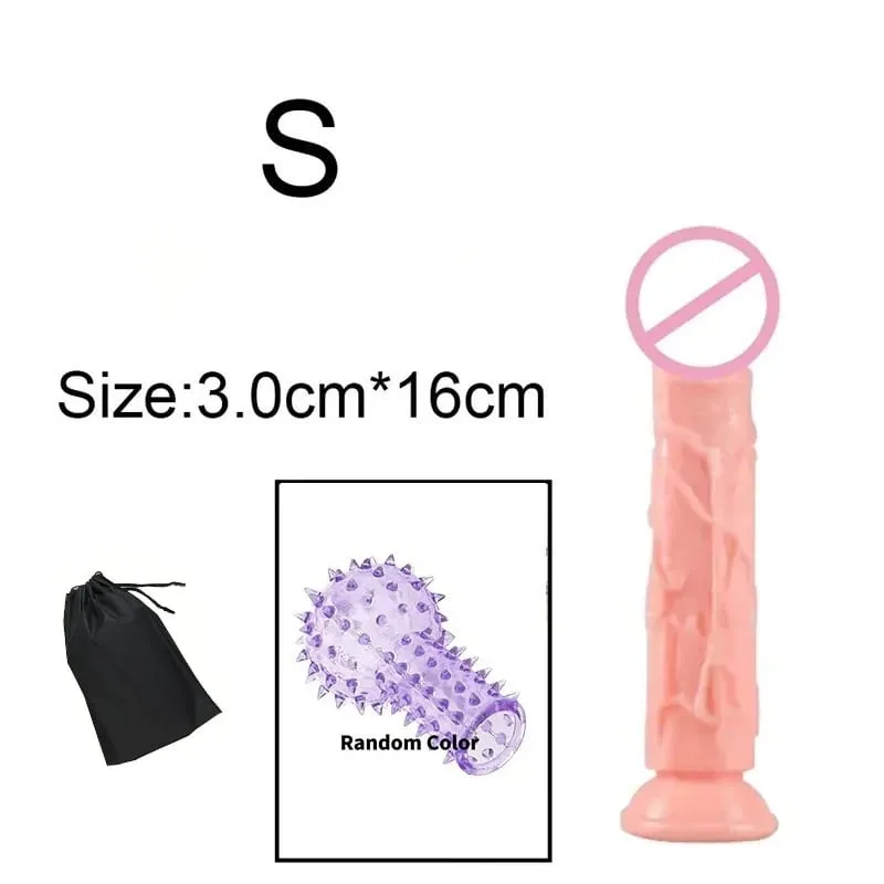 זול מציאותי 5 גדלים Butt Plug דילדו גבר נשים פין כוס יניקה צעצועי מין אנאלי כוס יניקה הומוסקסואל זין גדול מאוננות נרתיק — image 13