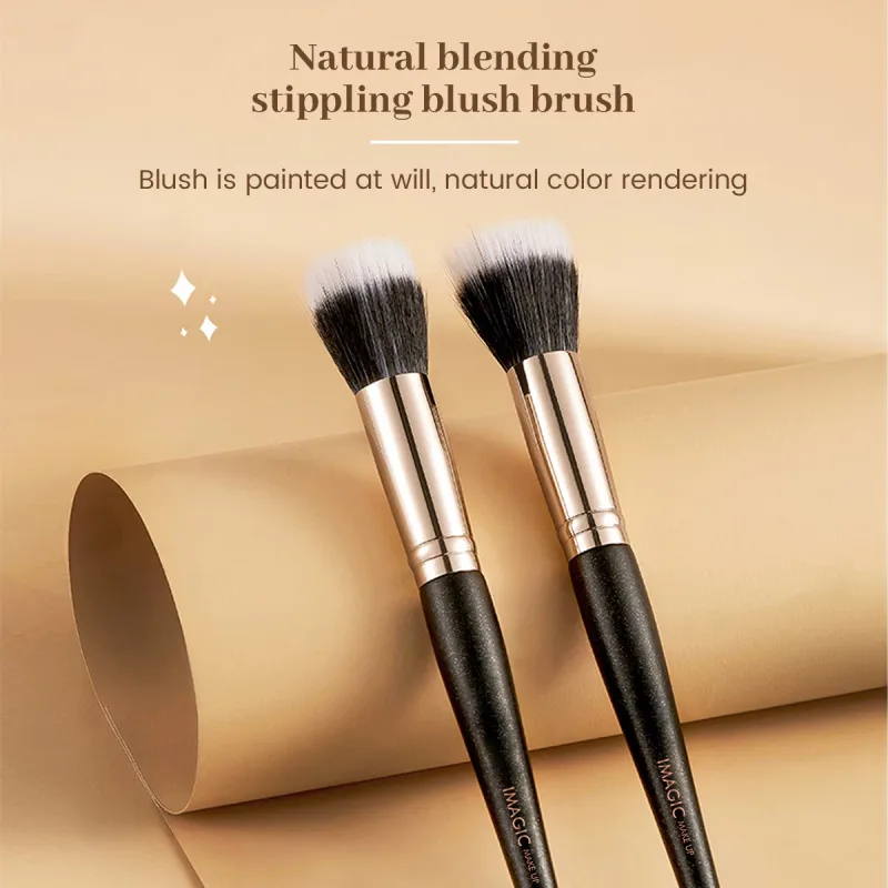 Single Blush Brush Loose Powder Contouring Highlighter Brush Soft Fiber Hair Make up Tool Professional Beauty Brushes — image 2