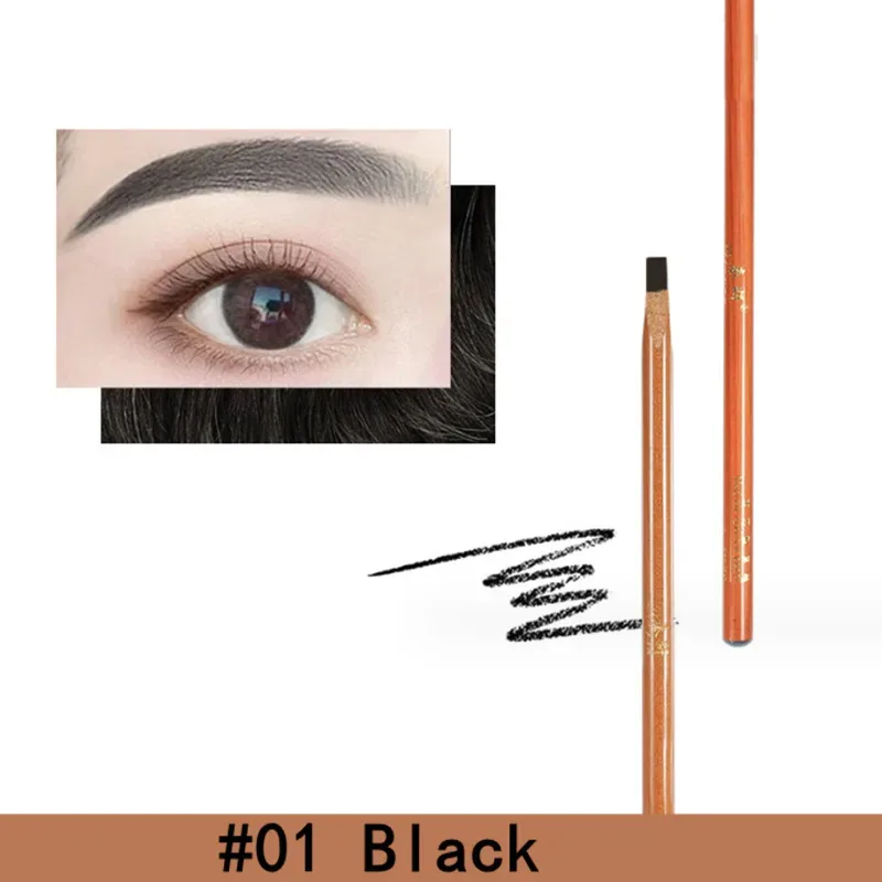 Στυλό φρυδιών Hard Microblading Brow Definer Enhancers Μολύβι Αδιάβροχο Εύκολο στην εφαρμογή Μακιγιάζ Φυσική απόχρωση άγριων φρυδιών — image 11