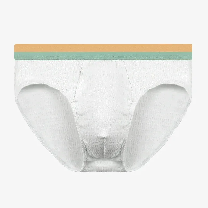 2PCS Men's triangular underpants, pure cotton men's style, made of baby cotton. The underpants are of a thin style for summer,