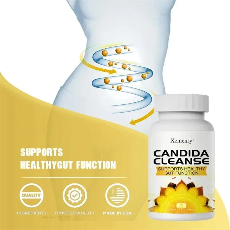 Candida Cleanse - Προωθεί τον καθαρισμό και την αποτοξίνωση του εντέρου Βελτιώνει την πέψη και ανακουφίζει από τη δυσκοιλιότητα και το φούσκωμα — image 5