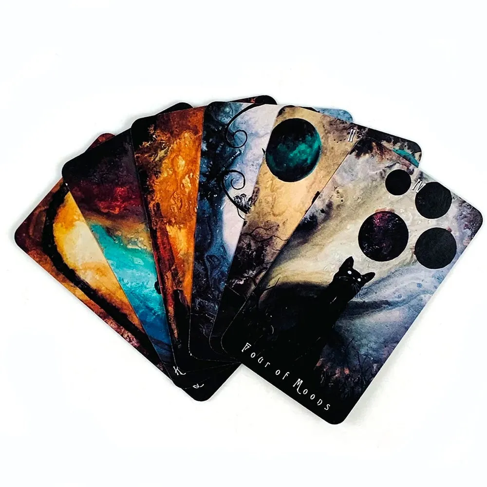 Νέο Tarot Haunted Cat Tarot Deck Fate Divination Oracle Επιτραπέζια παιχνίδια Τράπουλο Family Party Ψυχαγωγικό παιχνίδι καρτών