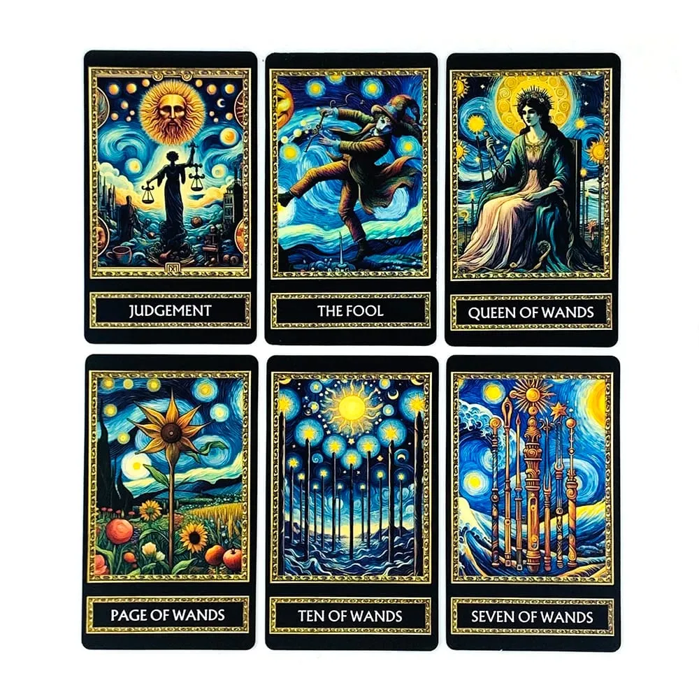 Νέες κάρτες Tarot A 78 Cards Deck Αγγλική έκδοση Fortune Telling Divination Deck Game For Family Party Game Card Game Δώρα Πρωτοχρονιάς — image 4