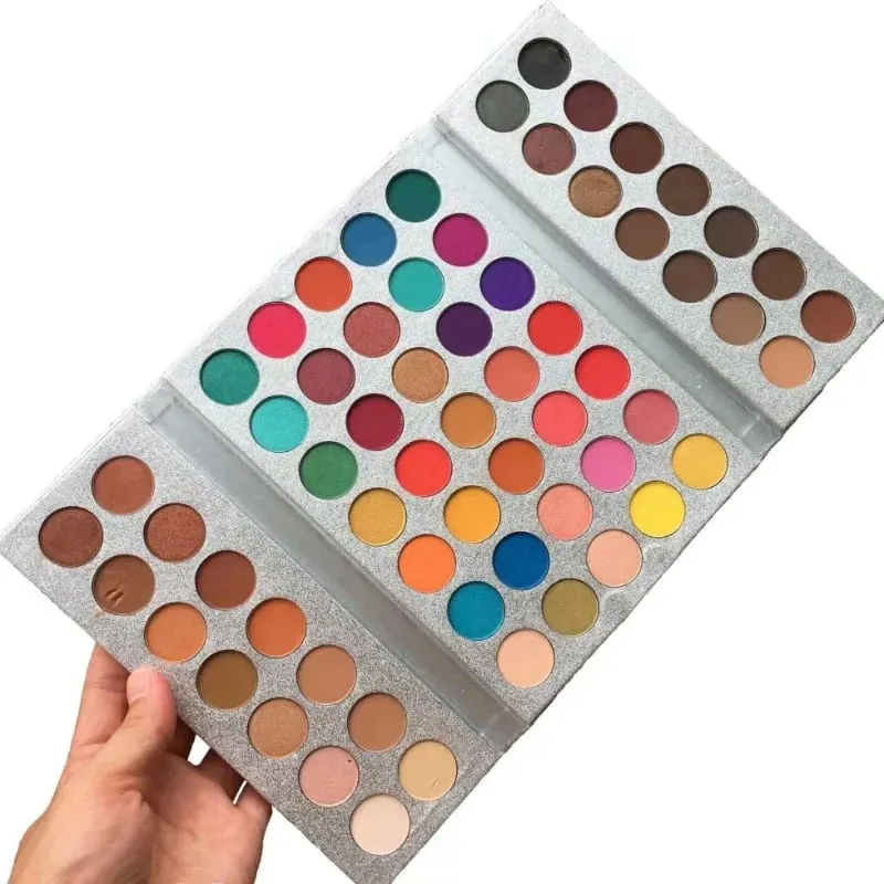 63 Χρώματα Glitter Eyeshadow Palette Matte Eye Shadow Waterproof Shimmer pigment Nude Make Up νέο σετ σκιών ματιών παλέτα καλλυντικών — image 3