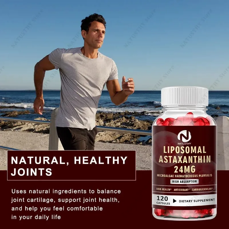 קפסולת Haematococcus Pluvialis Astaxanthin - Liposomal Astaxanthin 24mg - נוגד חמצון טבעי בריאות העור והעיניים ובריאות החיסון — image 6