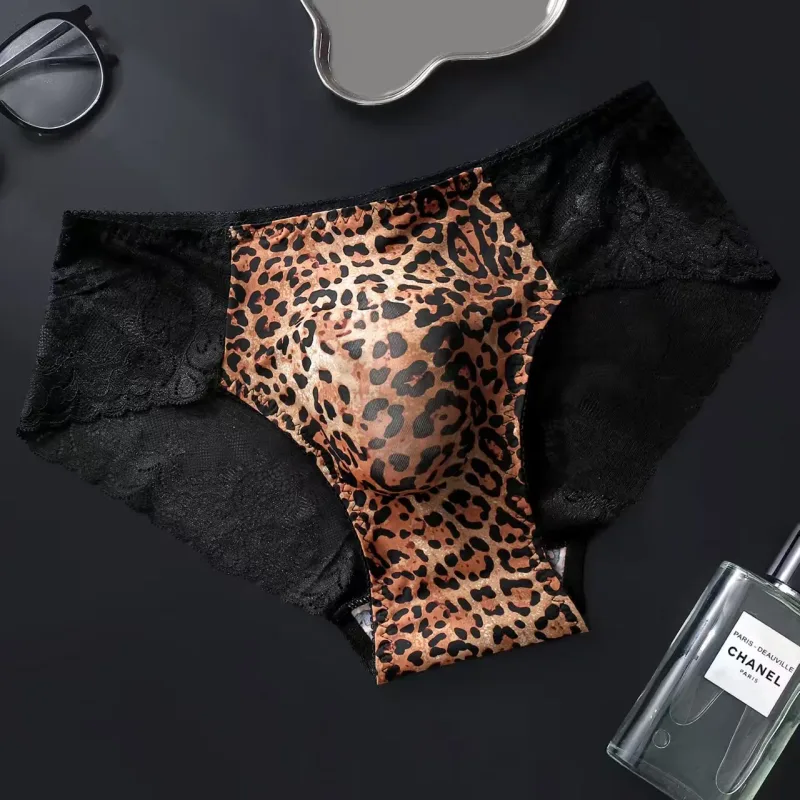5PCS Sexy Mens Seamless Panties Ice Ultra Thin Sports Fitness Bulge Pouch briefs Male Panties Low Waist — image 5