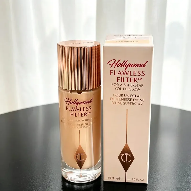 Charlotte Tilbury Liquid Contour Featherlight & Serum Foundation Luminous&Cream Blush Velvety αδιάβροχο, απαλό ανακατεμένο μακιγιάζ