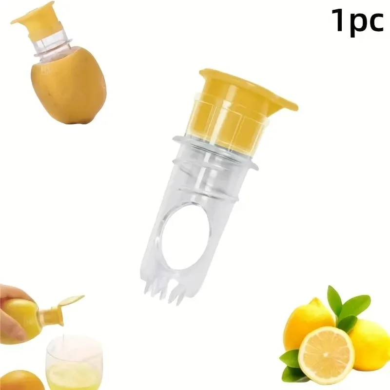 Εγχειρίδιο New Screw Top Lemon Juicer Mini Manual Lemon Squeezer Portable Lemon Juicer With Lid Squeeze Lime for Cocktails Πλαστικό Εγχειρίδιο — image 10