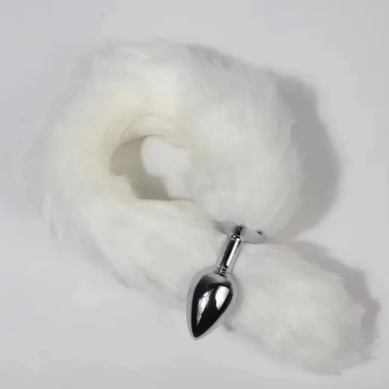 Cheap Anal Plug Metal Sexy Foxtail Anal Plug Role-play Sex Toy Male and Female Anal Plug Adult Game Couple Toys Sex Toys — image 6