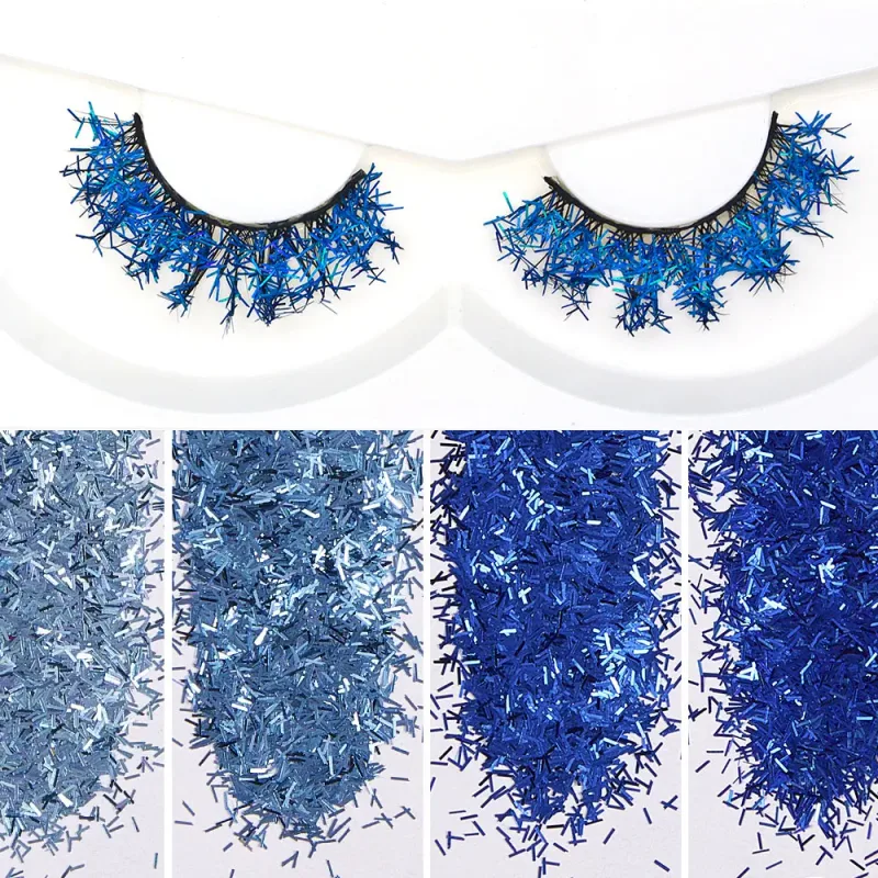 Λευκές βλεφαρίδες Cosplay Μακιγιάζ Natural Long Cross Strip Fase Eye Lashes