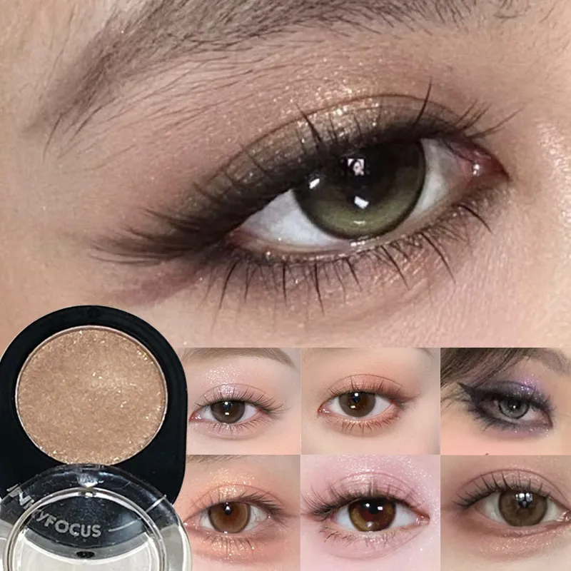 Καλλυντικά 12 χρωμάτων Diamond Shining Eyeshadow Cosmetics Μεγάλης διάρκειας Μεταξένια Εύκολη Χρωματισμός Παλέτα μακιγιάζ με σκιές ματιών φωτεινή μαργαριτάρι — image 3